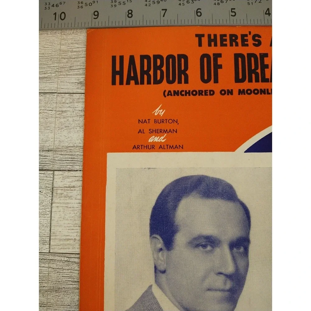 1938 Harbor of Dream Boats - Sheet Music‎ Russ Morgan Piano Vocals Guitar Piano